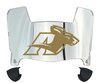 Akron Zips Mini Football Helmet Visor Shield w/ Clips - PICK VISOR & LOGO COLOR
