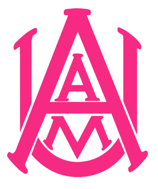 Alabama A&M Bulldogs HOT PINK Team Logo Premium DieCut Vinyl Decal PICK SIZE