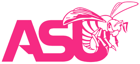 Alabama State Hornets HOT PINK Team Logo Premium DieCut Vinyl Decal PICK SIZE