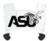 Alabama State Hornets Mini Football Helmet Visor Shield w/ Clips - PICK VISOR & LOGO COLOR