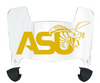 Alabama State Hornets Mini Football Helmet Visor Shield w/ Clips - PICK VISOR & LOGO COLOR