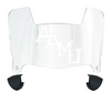 Alabama A&M Bulldogs Mini Football Helmet Visor Shield w/ Clips - PICK VISOR & LOGO COLOR
