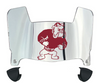 Alabama A&M Bulldogs Mini Football Helmet Visor Shield w/ Clips - PICK VISOR & LOGO COLOR