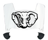 Alabama Crimson Tide Mini Football Helmet Visor Shield w/ Clips - PICK VISOR & LOGO COLOR