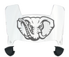 Alabama Crimson Tide Mini Football Helmet Visor Shield w/ Clips - PICK VISOR & LOGO COLOR