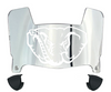 Alabama Crimson Tide Mini Football Helmet Visor Shield w/ Clips - PICK VISOR & LOGO COLOR
