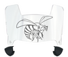 Alabama State Hornets Mini Football Helmet Visor Shield w/ Clips - PICK VISOR & LOGO COLOR