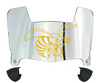 Alabama State Hornets Mini Football Helmet Visor Shield w/ Clips - PICK VISOR & LOGO COLOR