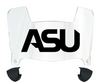 Alabama State Hornets Mini Football Helmet Visor Shield w/ Clips - PICK VISOR & LOGO COLOR