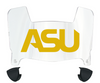 Alabama State Hornets Mini Football Helmet Visor Shield w/ Clips - PICK VISOR & LOGO COLOR