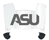 Alabama State Hornets Mini Football Helmet Visor Shield w/ Clips - PICK VISOR & LOGO COLOR