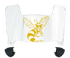 Alabama State Hornets Mini Football Helmet Visor Shield w/ Clips - PICK VISOR & LOGO COLOR