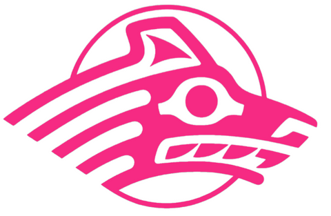Alaska Anchorage Seawolves HOT PINK Team Logo Premium DieCut Vinyl Decal PICK SIZE