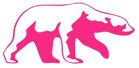 Alaska Nanooks HOT PINK Mascot Logo Premium DieCut Vinyl Decal PICK SIZE