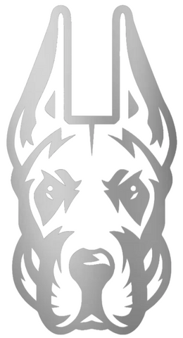 Albany Great Danes SILVER CHROME MIRROR Team Logo Premium DieCut Vinyl Decal PICK SIZE
