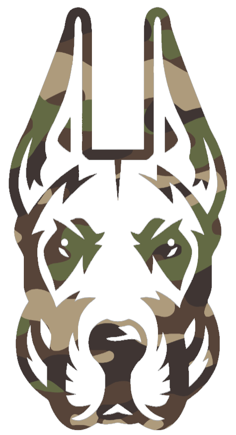 Albany Great Danes Woodland Camo Camouflage Team Logo Premium DieCut Vinyl Decal PICK SIZE