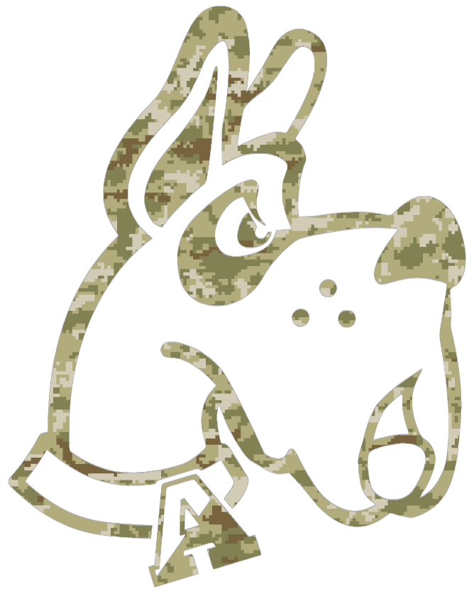 Albany Great Danes Retro Throwback Logo Salute to Service Camouflage Camo Vinyl Decal PICK SIZE