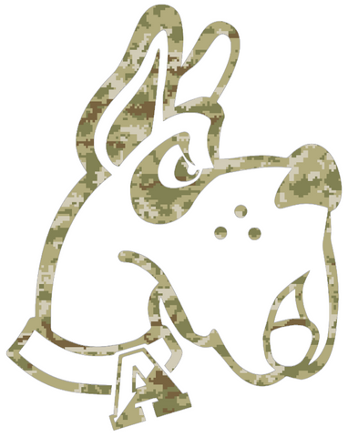 Albany Great Danes Retro Throwback Logo Salute to Service Camouflage Camo Vinyl Decal PICK SIZE