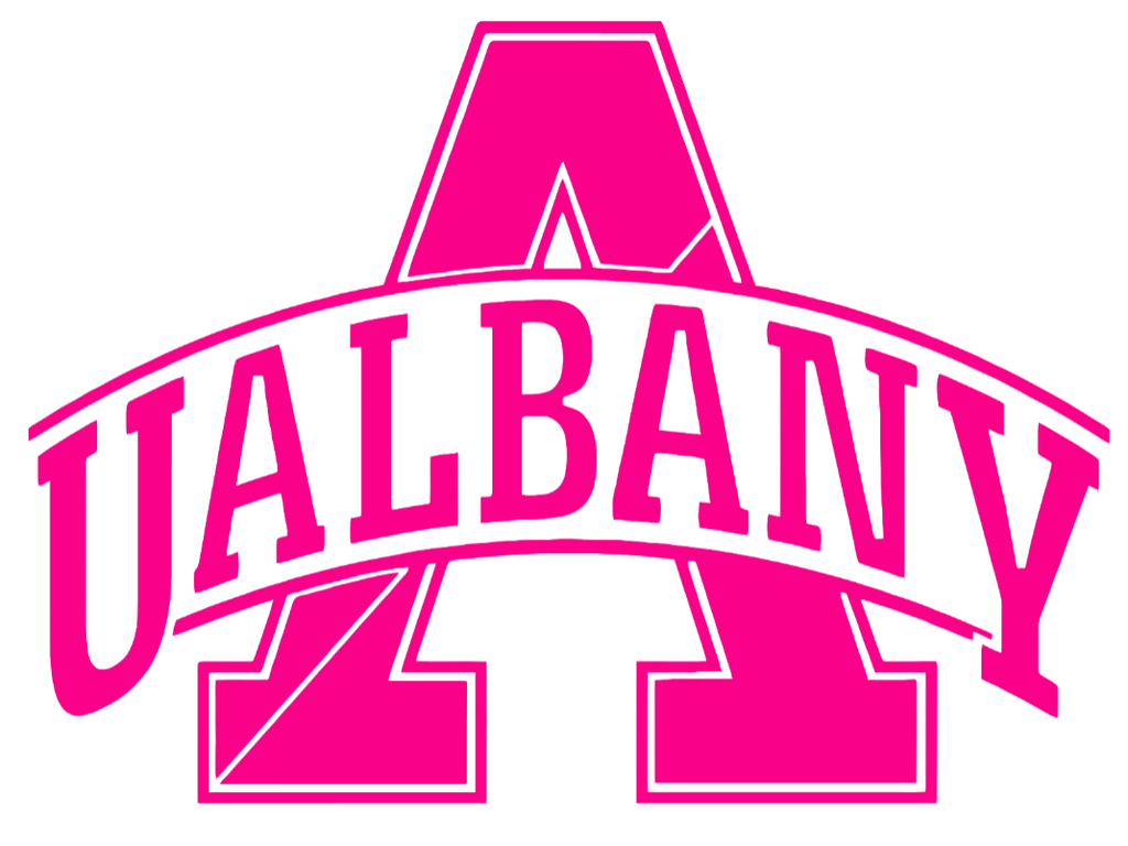 Albany Great Danes Hot Pink Retro Throwback Logo Premium DieCut Vinyl Decal PICK SIZE
