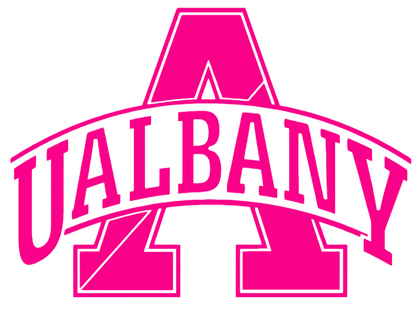 Albany Great Danes Hot Pink Retro Throwback Logo Premium DieCut Vinyl Decal PICK SIZE