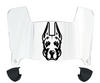 Albany Great Danes Mini Football Helmet Visor Shield w/ Clips - PICK VISOR & LOGO COLOR