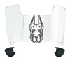 Albany Great Danes Mini Football Helmet Visor Shield w/ Clips - PICK VISOR & LOGO COLOR
