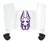 Albany Great Danes Mini Football Helmet Visor Shield w/ Clips - PICK VISOR & LOGO COLOR