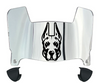 Albany Great Danes Mini Football Helmet Visor Shield w/ Clips - PICK VISOR & LOGO COLOR