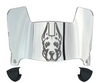 Albany Great Danes Mini Football Helmet Visor Shield w/ Clips - PICK VISOR & LOGO COLOR