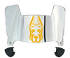 Albany Great Danes Mini Football Helmet Visor Shield w/ Clips - PICK VISOR & LOGO COLOR