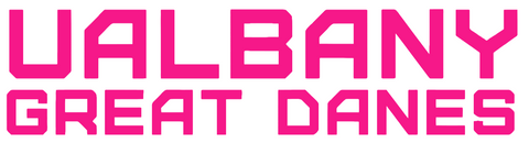 Albany Great Danes Hot Pink Team Name Logo Premium DieCut Vinyl Decal PICK SIZE