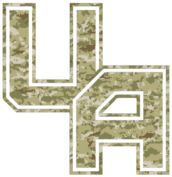 Albany Great Danes UA Logo Salute to Service Camouflage Camo Vinyl Decal PICK SIZE