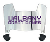 Albany Great Danes Mini Football Helmet Visor Shield w/ Clips - PICK VISOR & LOGO COLOR