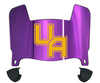 Albany Great Danes Mini Football Helmet Visor Shield w/ Clips - PICK VISOR & LOGO COLOR