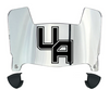 Albany Great Danes Mini Football Helmet Visor Shield w/ Clips - PICK VISOR & LOGO COLOR