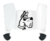 Albany Great Danes Mini Football Helmet Visor Shield w/ Clips - PICK VISOR & LOGO COLOR
