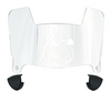 Albany Great Danes Mini Football Helmet Visor Shield w/ Clips - PICK VISOR & LOGO COLOR