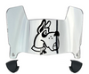 Albany Great Danes Mini Football Helmet Visor Shield w/ Clips - PICK VISOR & LOGO COLOR