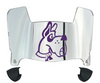 Albany Great Danes Mini Football Helmet Visor Shield w/ Clips - PICK VISOR & LOGO COLOR