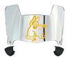 Albany Great Danes Mini Football Helmet Visor Shield w/ Clips - PICK VISOR & LOGO COLOR