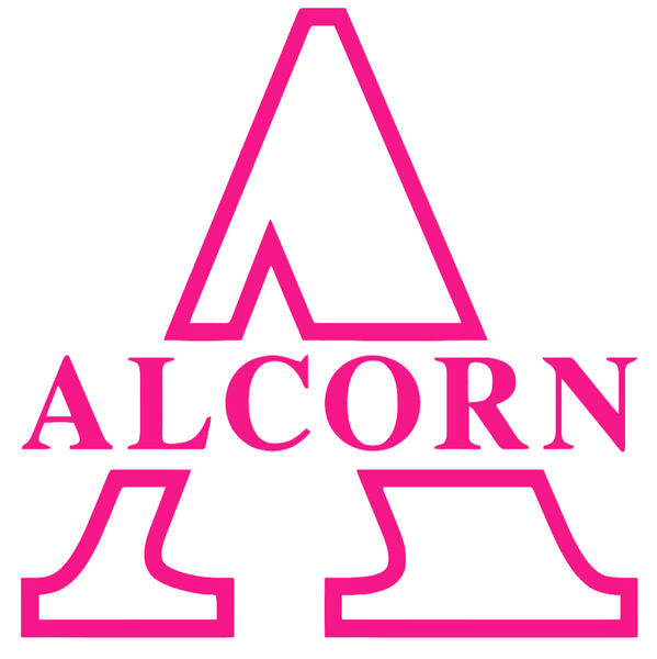 Alcorn State Braves Hot Pink Team Logo Premium DieCut Vinyl Decal PICK SIZE