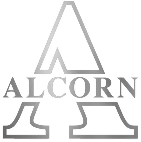 Alcorn State Braves SILVER CHROME MIRROR Team Logo Premium DieCut Vinyl Decal PICK SIZE