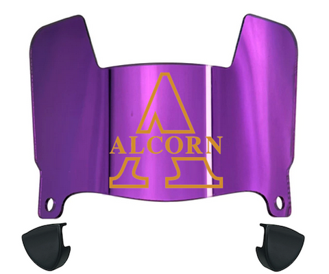 Alcorn State Braves Mini Football Helmet Visor Shield w/ Clips - PICK VISOR & LOGO COLOR