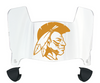 Alcorn State Braves Mini Football Helmet Visor Shield w/ Clips - PICK VISOR & LOGO COLOR