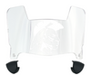 Alcorn State Braves Mini Football Helmet Visor Shield w/ Clips - PICK VISOR & LOGO COLOR