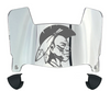 Alcorn State Braves Mini Football Helmet Visor Shield w/ Clips - PICK VISOR & LOGO COLOR