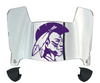 Alcorn State Braves Mini Football Helmet Visor Shield w/ Clips - PICK VISOR & LOGO COLOR