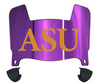 Alcorn State Braves Mini Football Helmet Visor Shield w/ Clips - PICK VISOR & LOGO COLOR