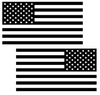BLACK American Flag USA Patriotic Viny Decal - Pick Size