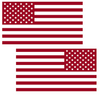 DARK RED American Flag USA Patriotic Viny Decal - Pick Size